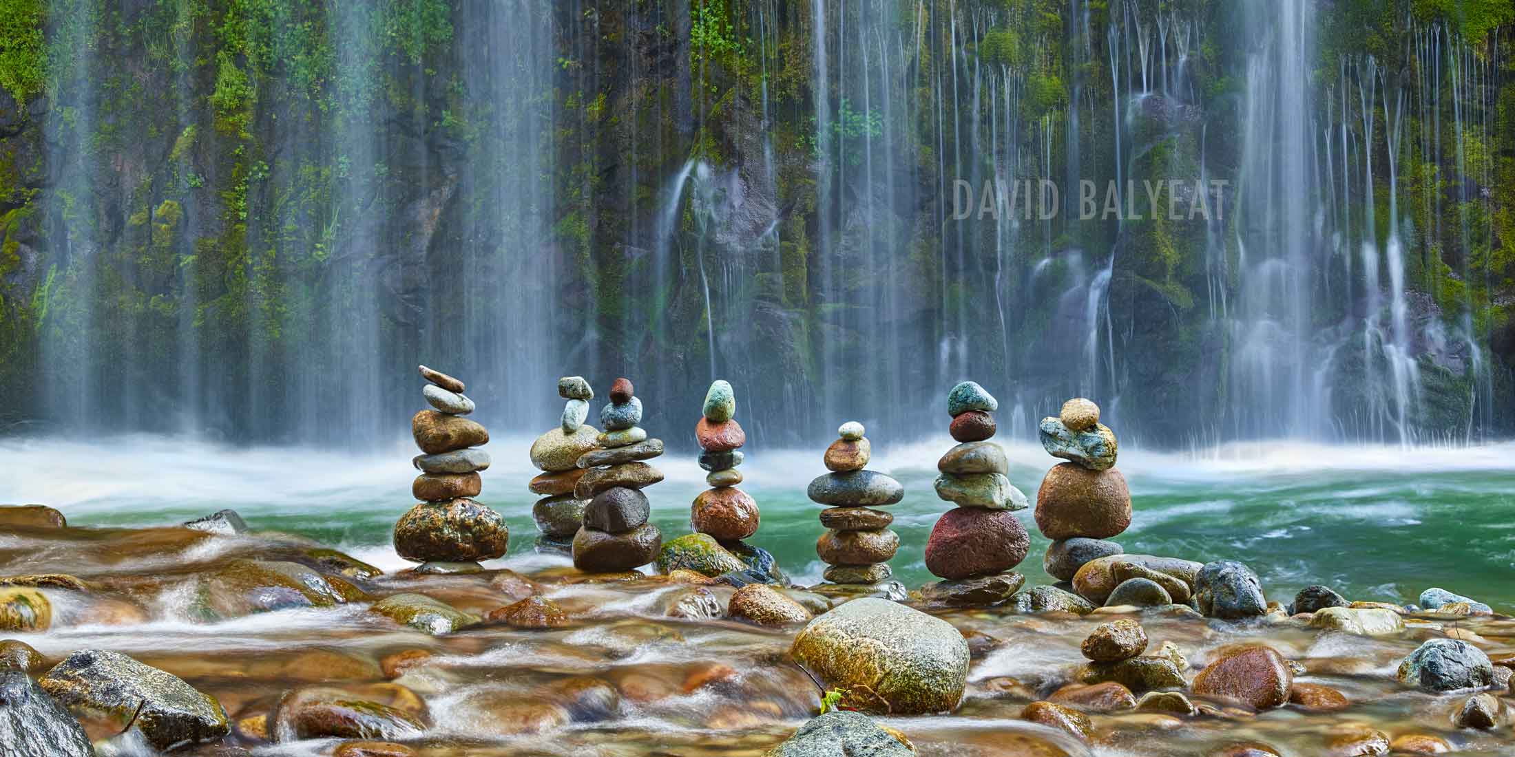 Meditation Zen Cairns Waterfalls high definition HD professional landscape photography