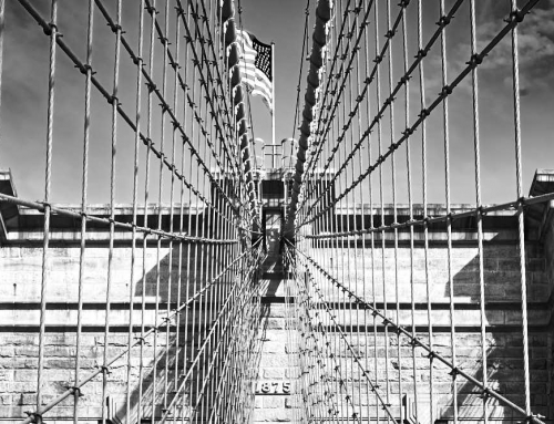 Brooklyn Bridge Panoramic Circa 1875 – New York City