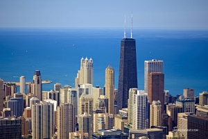 Chicago skyline Lake Michigan horizon high-definition HD professional landscape photography