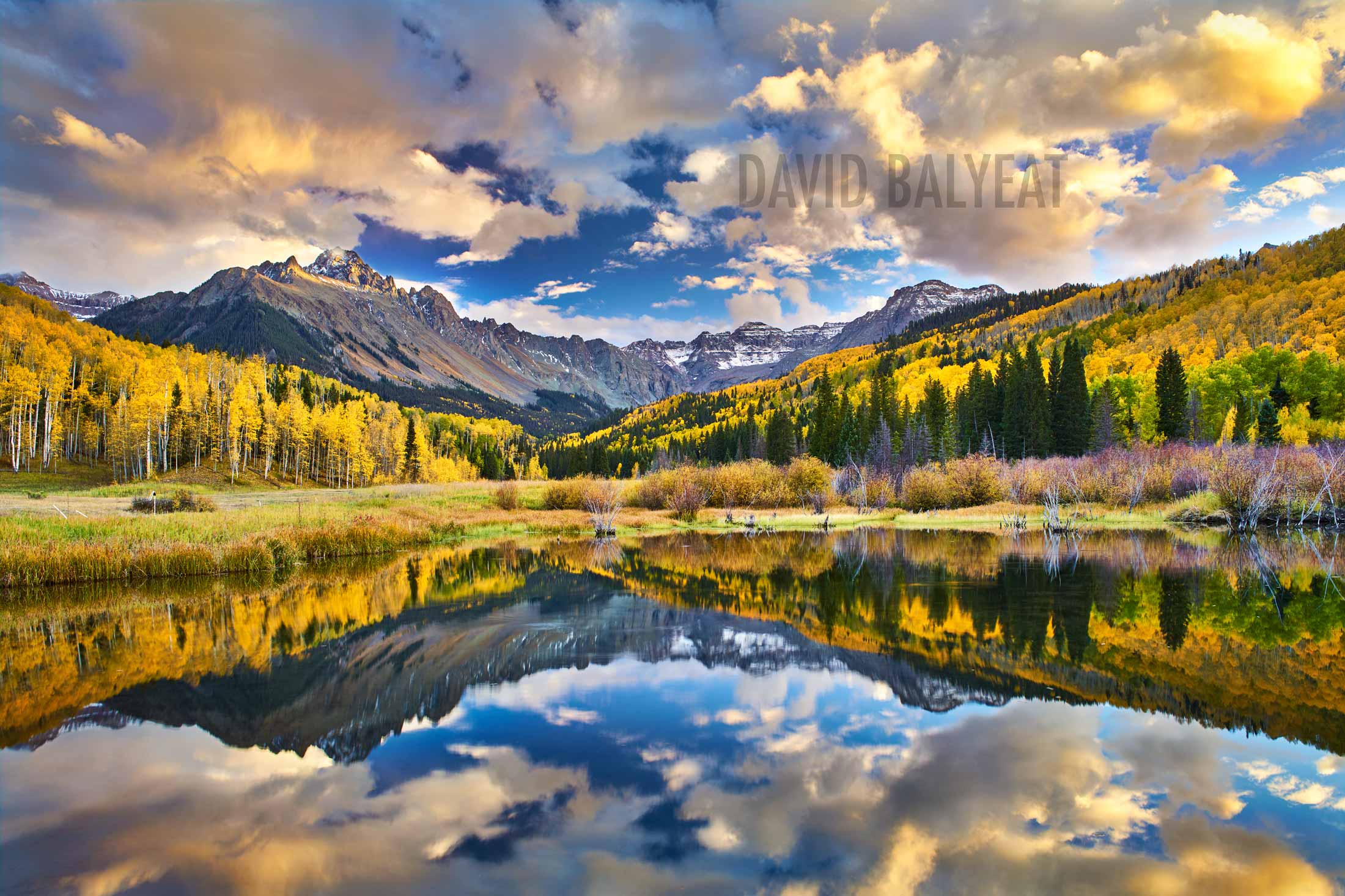 Colorado autumn reflections san juan mountains fall foliage high definition hd professional landscape photography