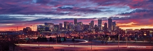 Denver skyline panoramic high definition HD professional landscape photography