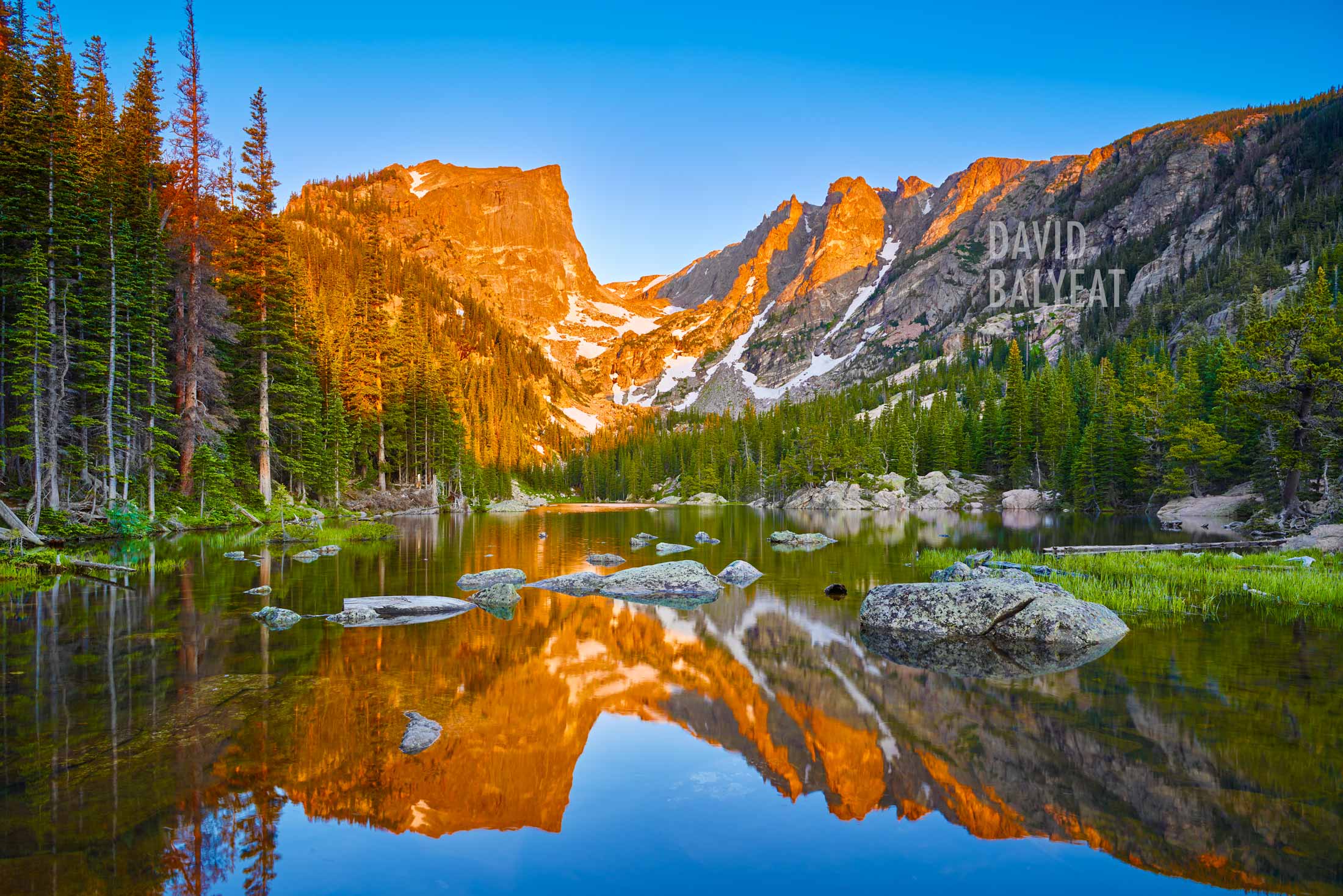 Dream Lake at Rocky Mountain National Park Colorado Sunrise