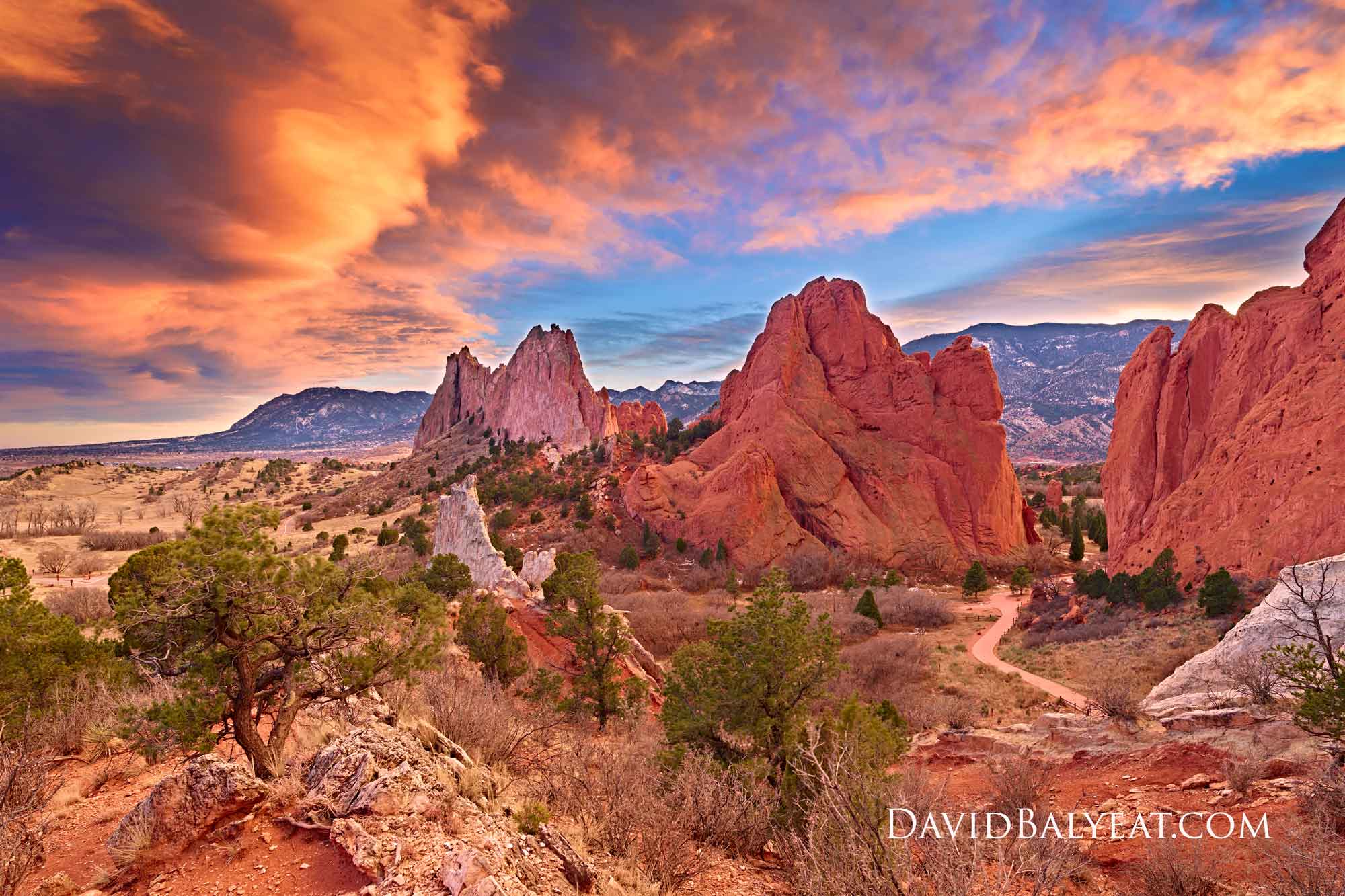 Garden of the Gods sunset Colorado high-definition HD professional landscape photography