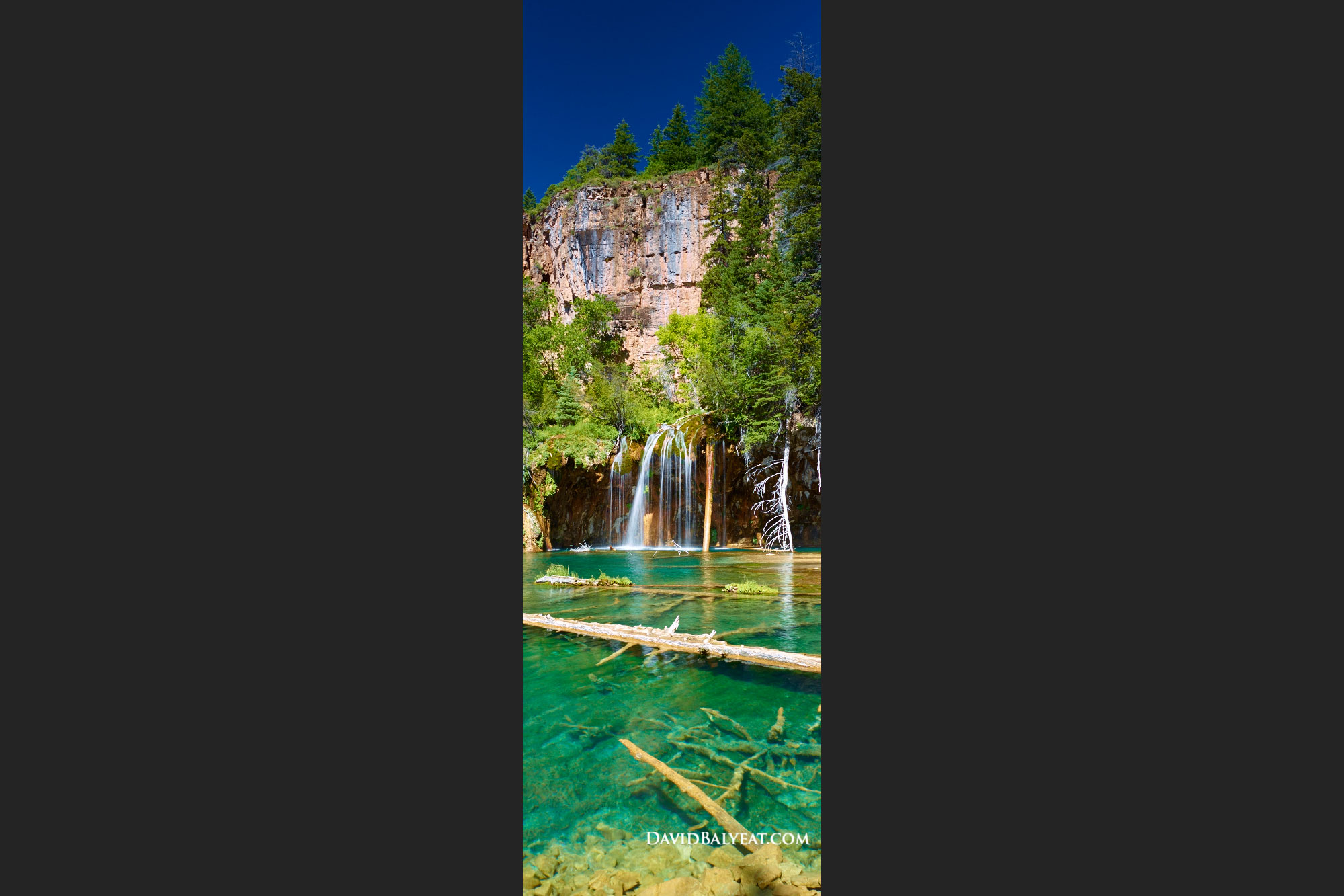 Hanging Lake waterfalls Glenwood Springs Colorado alpine retreat high definition hd panoramic photography