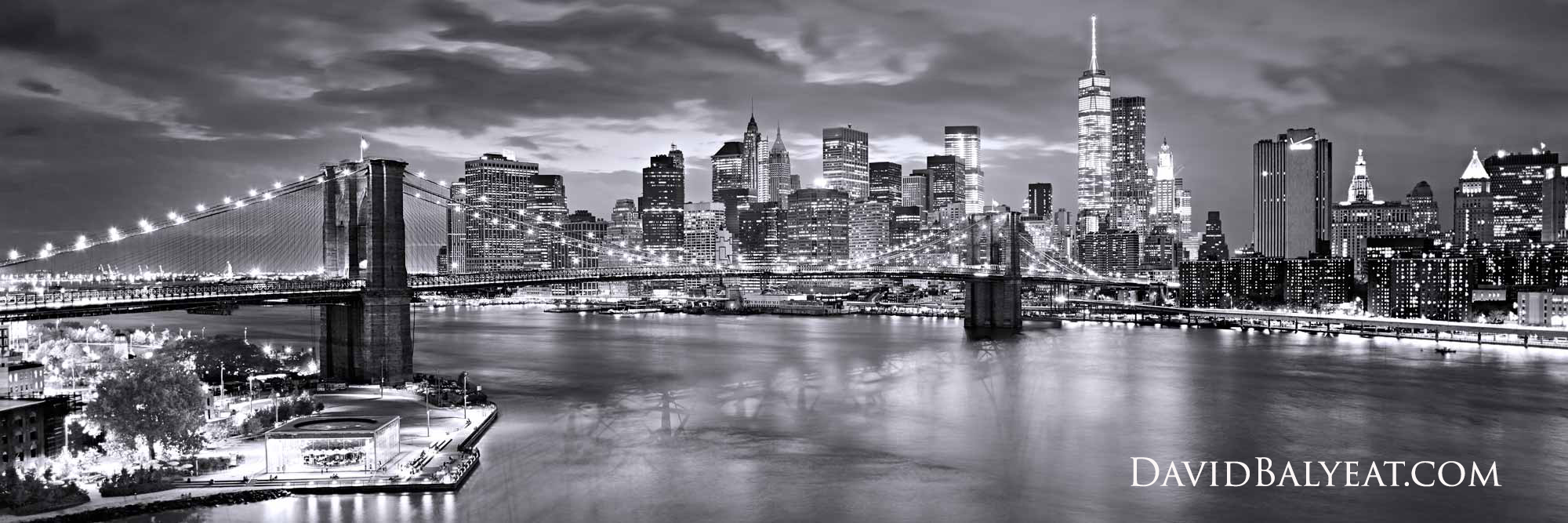Manhattan Skyline New York City downtown financial district panoramic high-definition HD professional landscape photography