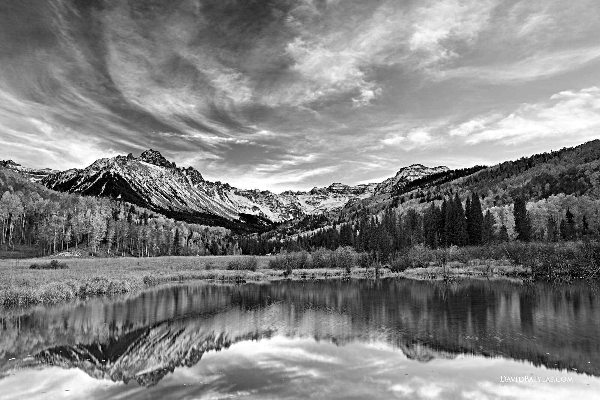 Frosted Refelctions Mount Sneffels David Balyeat Photography