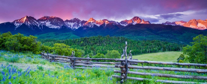 San Juan mountain range Colorado alpine paradise wildflowers high-definition HD professional landscape photography